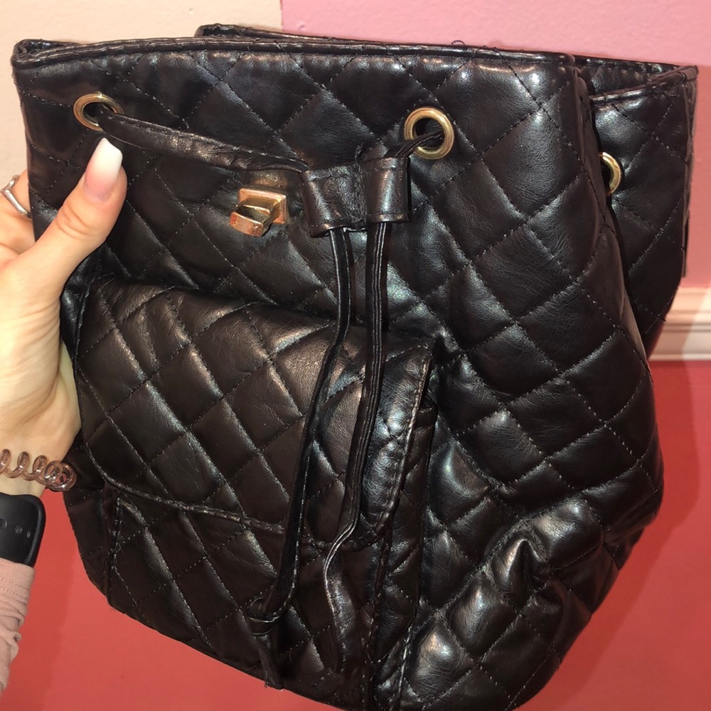 Black Mini Backpack - image 3